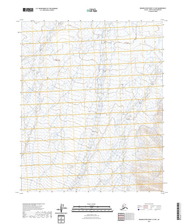 Demarcation Point C-5 NW, AK — USGS 7.5-minute topo (2023)