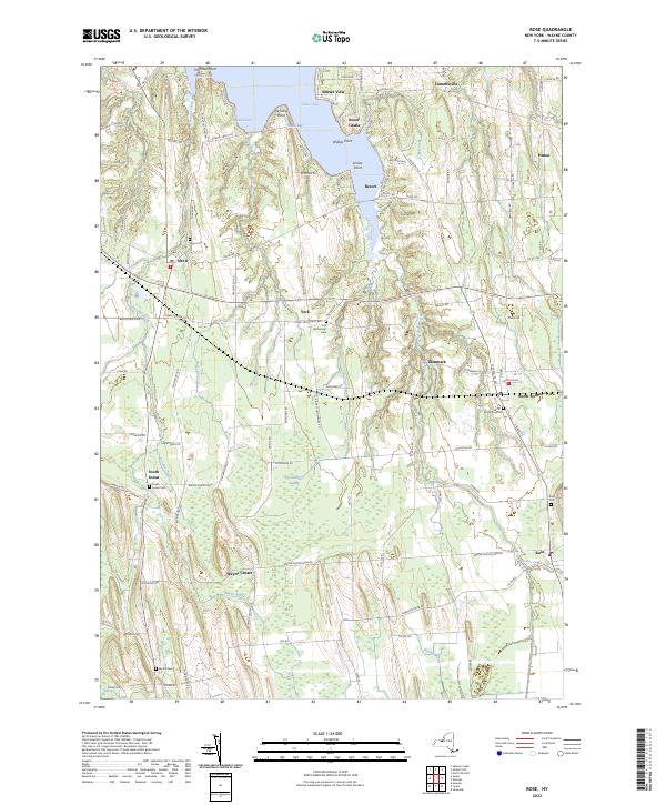 Rose, NY — USGS 7.5-minute topo (2023)