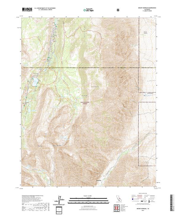 Mount Morgan, CA — USGS 7.5-minute topo (2021)