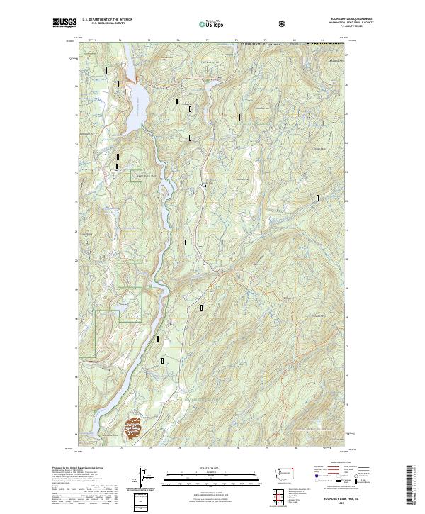 Boundary Dam, WA-BC — USGS 7.5-minute topo (2023)