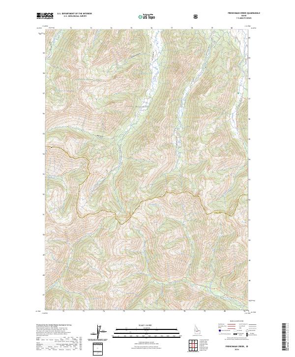 Frenchman Creek, ID — USGS 7.5-minute topo (2024)