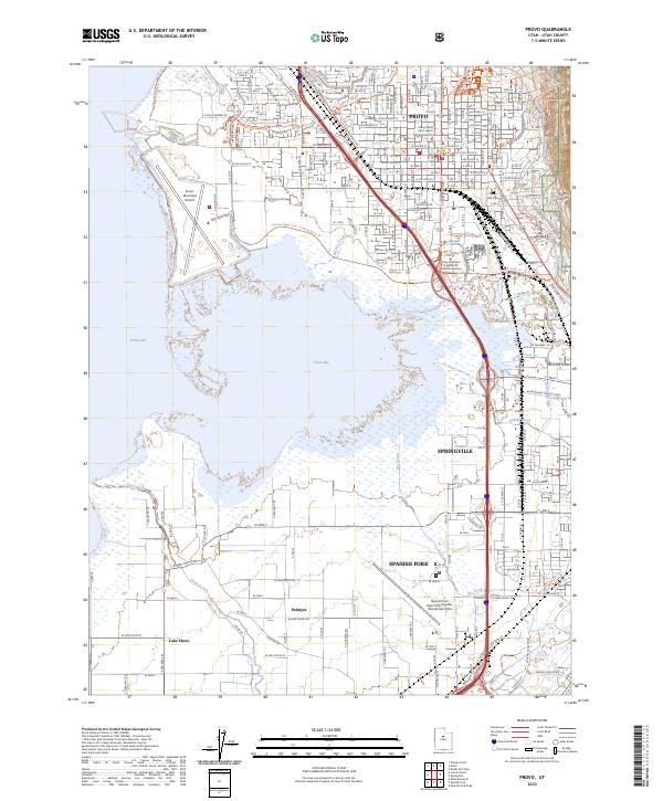 Provo, UT — USGS 7.5-minute topo (2023)