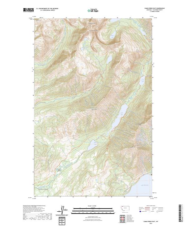 Camas Ridge East, MT — USGS 7.5-minute topo (2024)