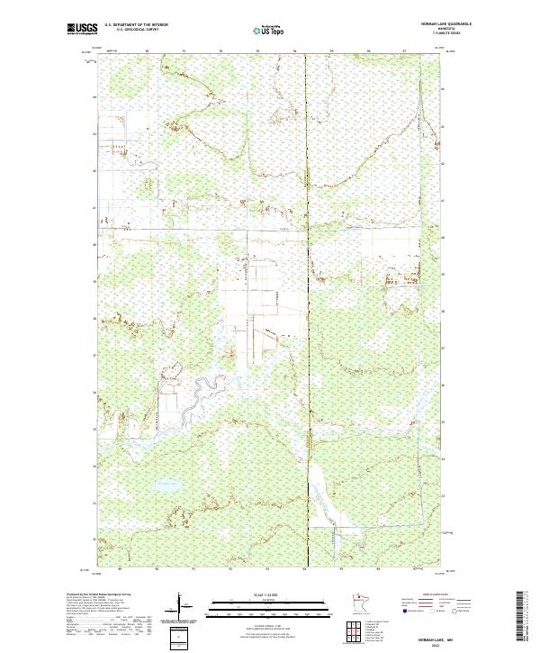 Norman Lake, MN — USGS 7.5-minute topo (2022)