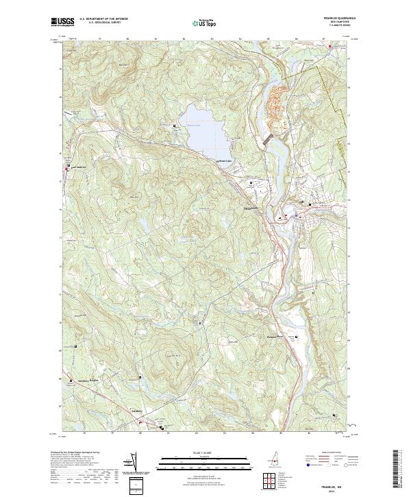 Franklin, NH — USGS 7.5-minute topo (2024)