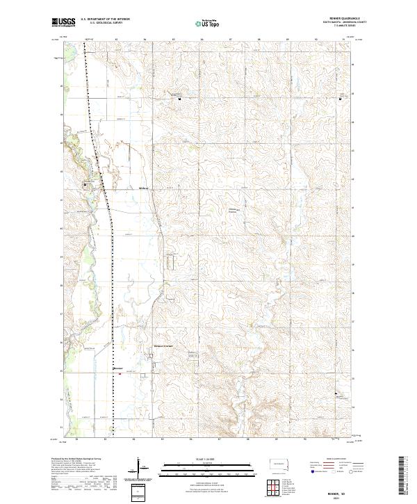 Renner, SD — USGS 7.5-minute topo (2021)