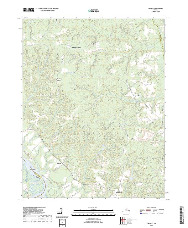 Truhart, VA — USGS 7.5-minute topo (2022)