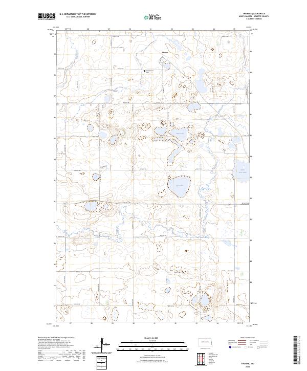 Thorne, ND — USGS 7.5-minute topo (2024)