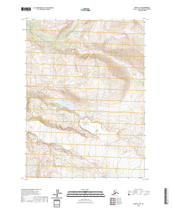 Kenai A-2 SE, AK — USGS 7.5-minute topo (2024)