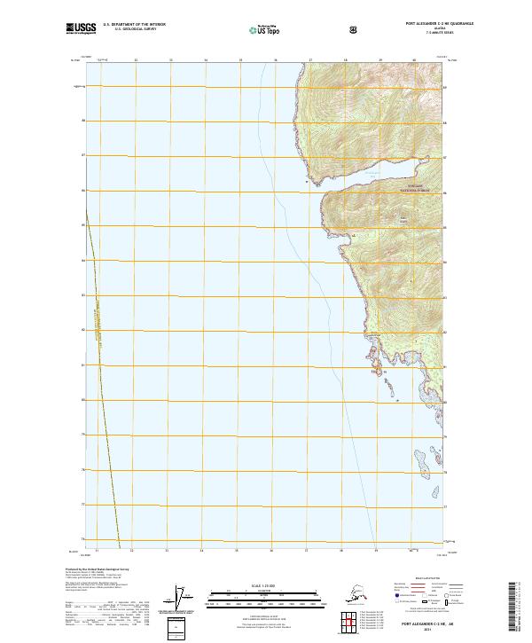 Port Alexander C-2 NE, AK — USGS 7.5-minute topo (2021)