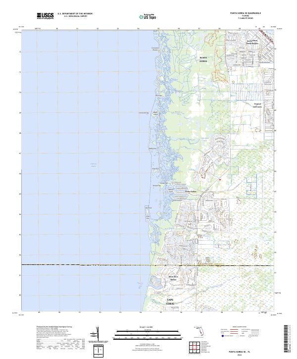 Punta Gorda SE, FL — USGS 7.5-minute topo (2024)