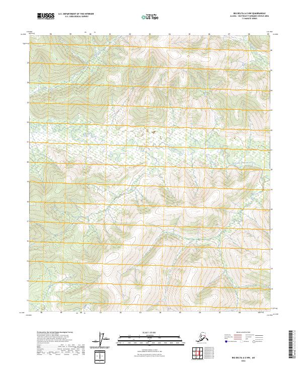 Big Delta A-2 NW, AK — USGS 7.5-minute topo (2024)