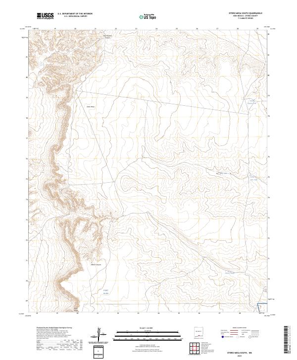 Otero Mesa South, NM — USGS 7.5-minute topo (2023)
