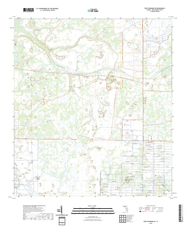 Fort Kissimmee SE, FL — USGS 7.5-minute topo (2024)
