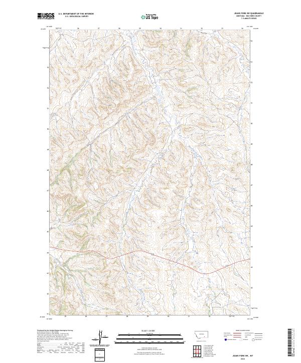Jeans Fork SW, MT — USGS 7.5-minute topo (2024)