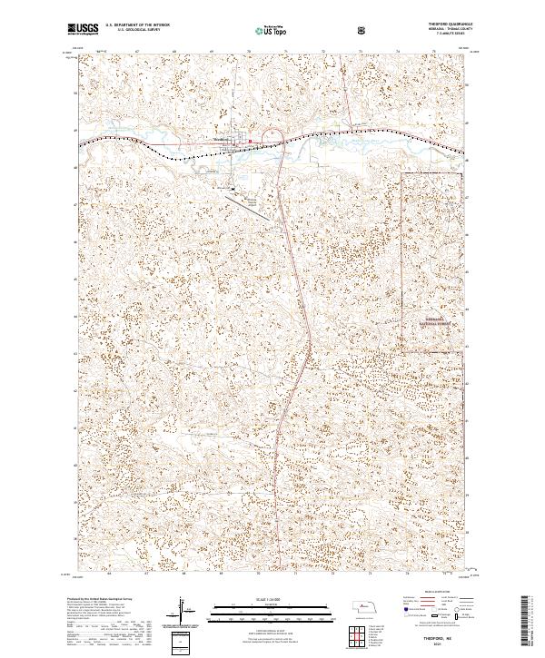 Thedford, NE — USGS 7.5-minute topo (2021)