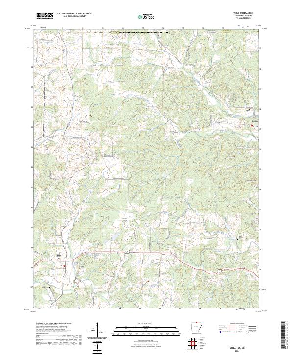 Viola, AR-MO — USGS 7.5-minute topo (2024)