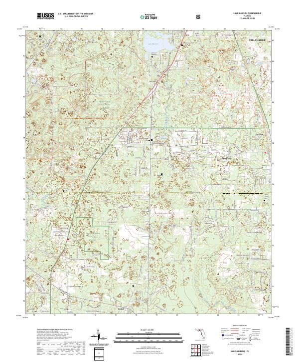 Lake Munson, FL — USGS 7.5-minute topo (2024)