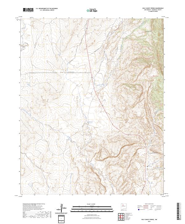 Holy Ghost Spring, NM — USGS 7.5-minute topo (2023)