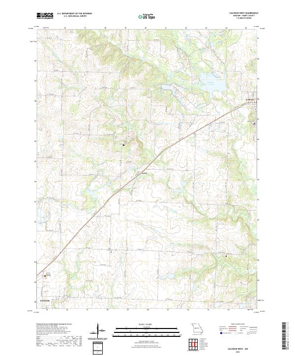 Calhoun West, MO — USGS 7.5-minute topo (2021)