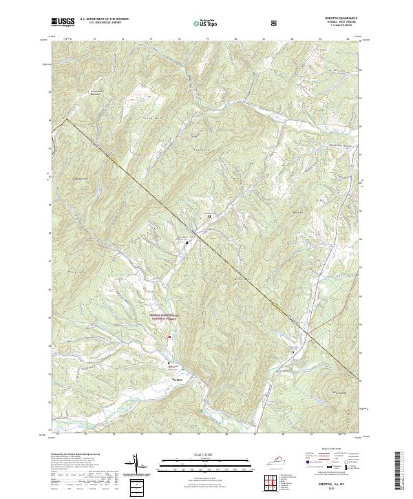 Bergton, VA-WV — USGS 7.5-minute topo (2022)
