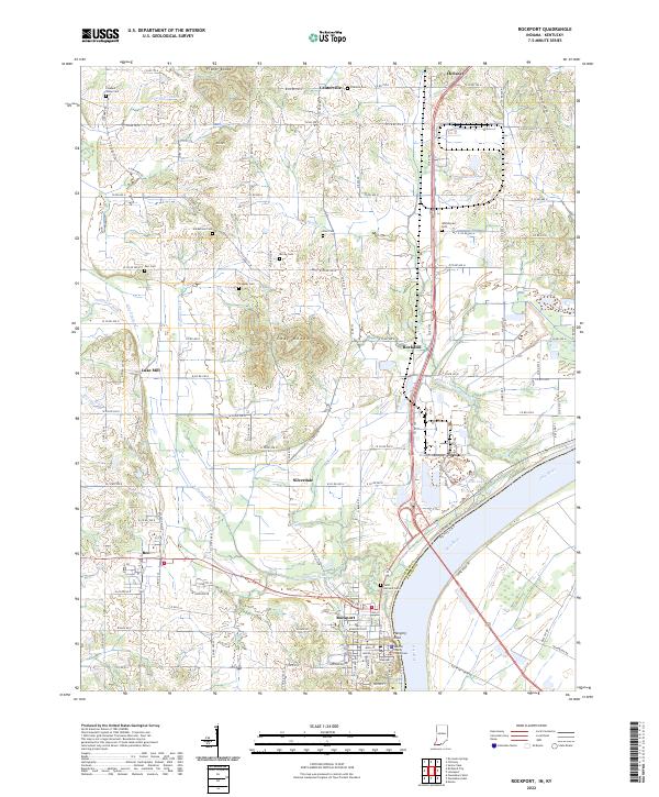Rockport, IN-KY — USGS 7.5-minute topo (2022)