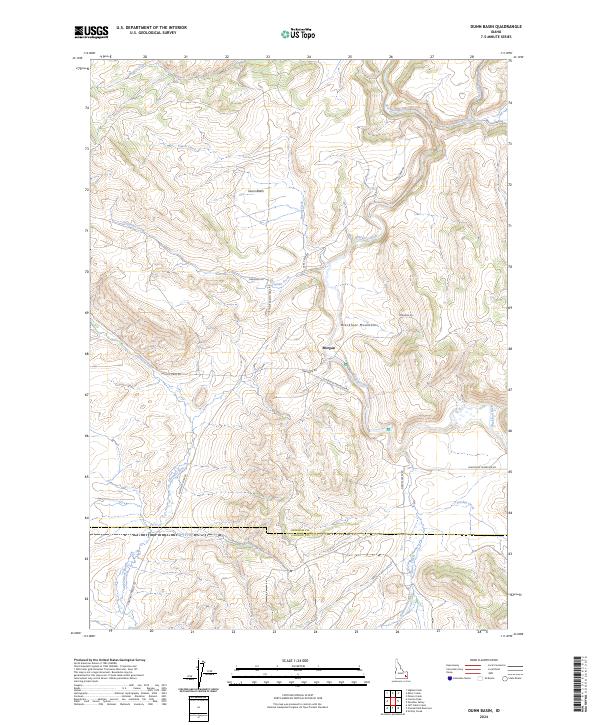Dunn Basin, ID — USGS 7.5-minute topo (2024)