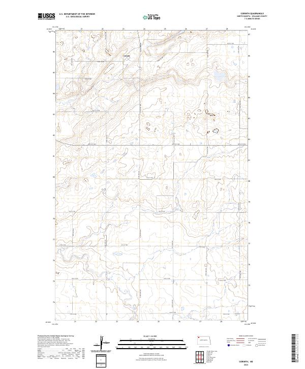Corinth, ND — USGS 7.5-minute topo (2024)