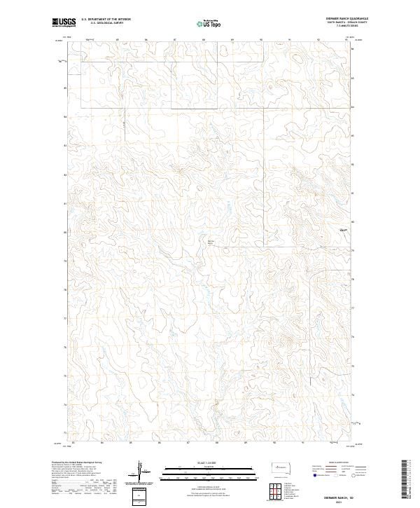 Diermier Ranch, SD — USGS 7.5-minute topo (2021)