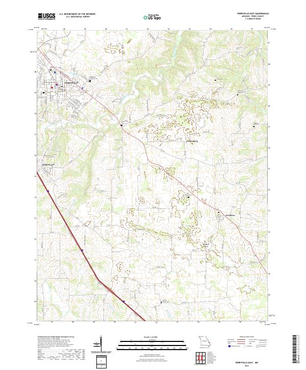 Perryville East, MO — USGS 7.5-minute topo (2021)