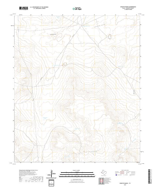 Scratch Ranch, TX — USGS 7.5-minute topo (2022)