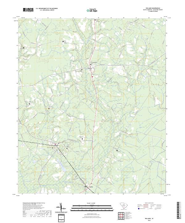 Williams, SC — USGS 7.5-minute topo (2024)