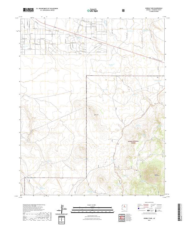 Hobble Tank, AZ — USGS 7.5-minute topo (2021)