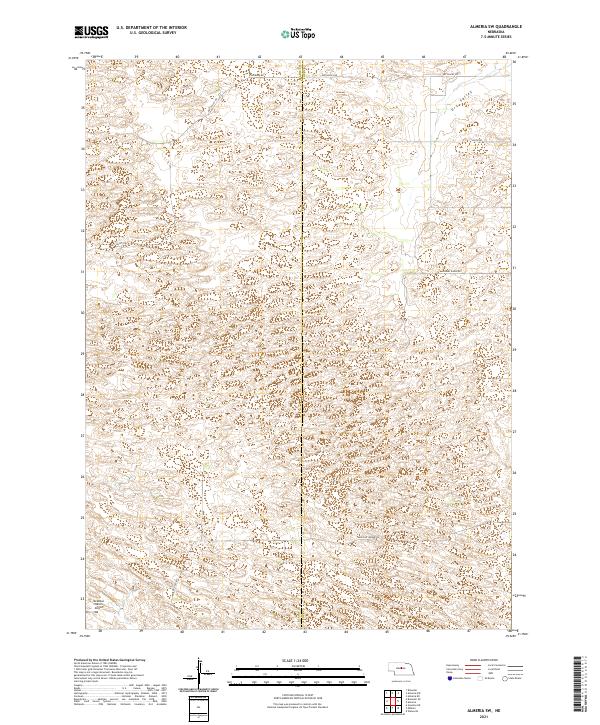 Almeria SW, NE — USGS 7.5-minute topo (2021)