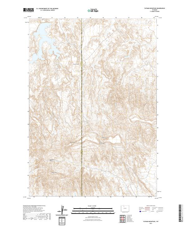 Tatman Mountain, WY — USGS 7.5-minute topo (2021)
