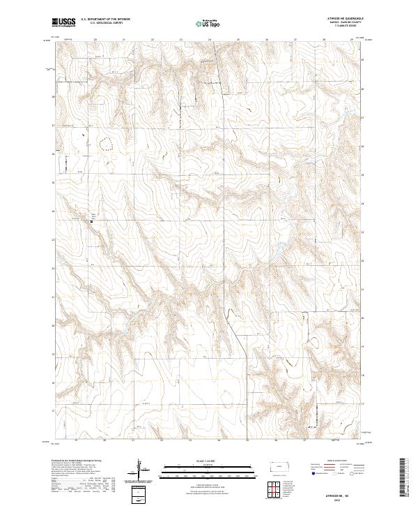 Atwood NE, KS — USGS 7.5-minute topo (2022)