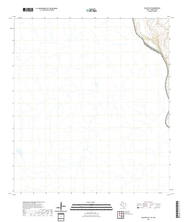 Palafox SW, TX,COA, US — USGS 7.5-minute topo (2022)
