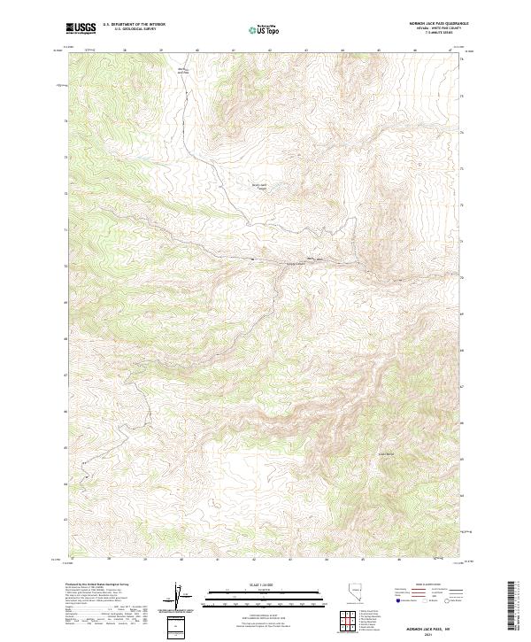 Mormon Jack Pass, NV — USGS 7.5-minute topo (2021)