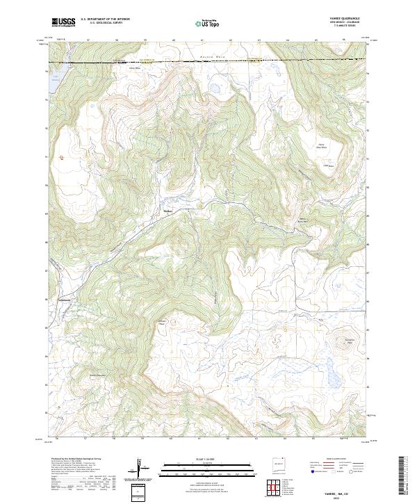 Yankee, NM-CO — USGS 7.5-minute topo (2023)