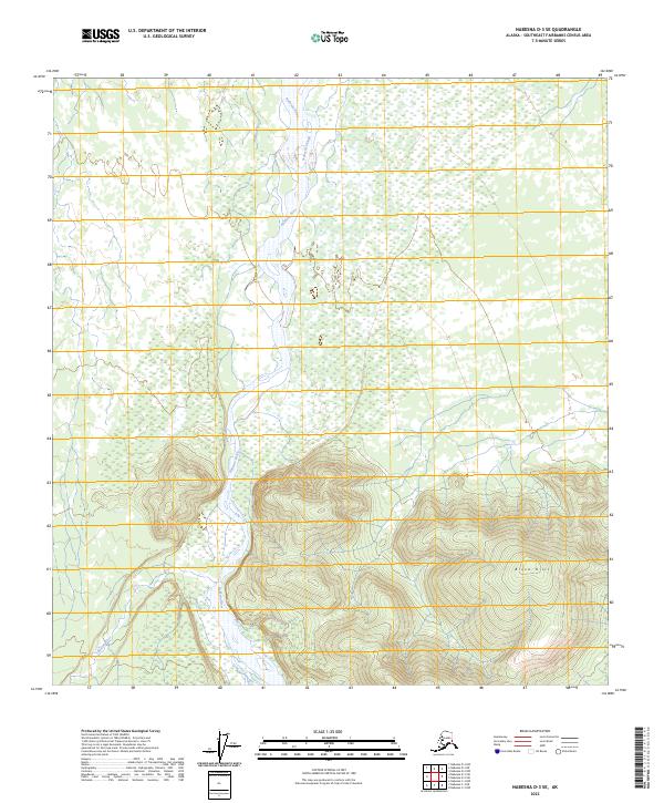 Nabesna D-3 SE, AK — USGS 7.5-minute topo (2023)