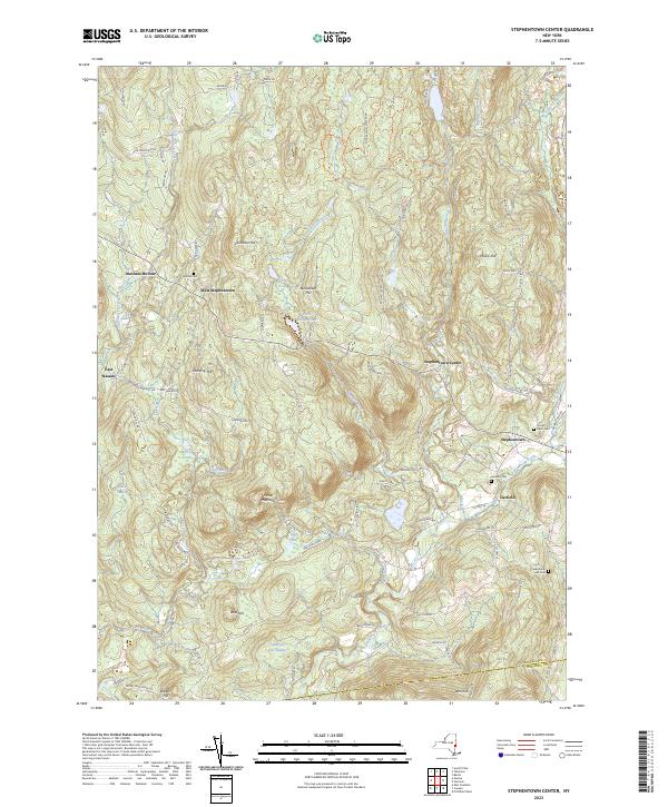 Stephentown Center, NY — USGS 7.5-minute topo (2023)