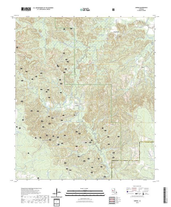 Gorum, LA — USGS 7.5-minute topo (2024)