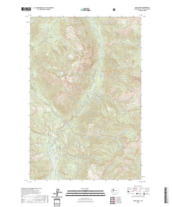Davis Peak, WA — USGS 7.5-minute topo (2023)