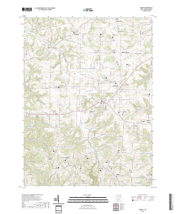 Berlin, OH — USGS 7.5-minute topo (2023)