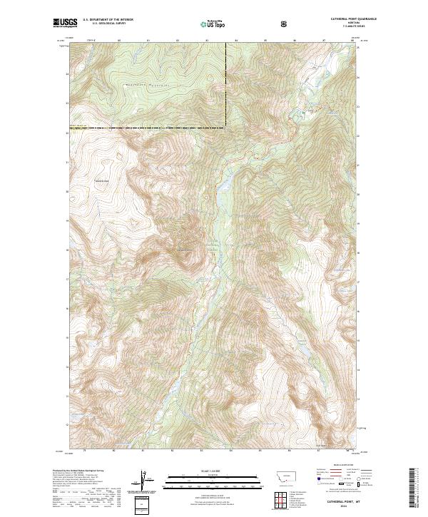 Cathedral Point, MT — USGS 7.5-minute topo (2024)