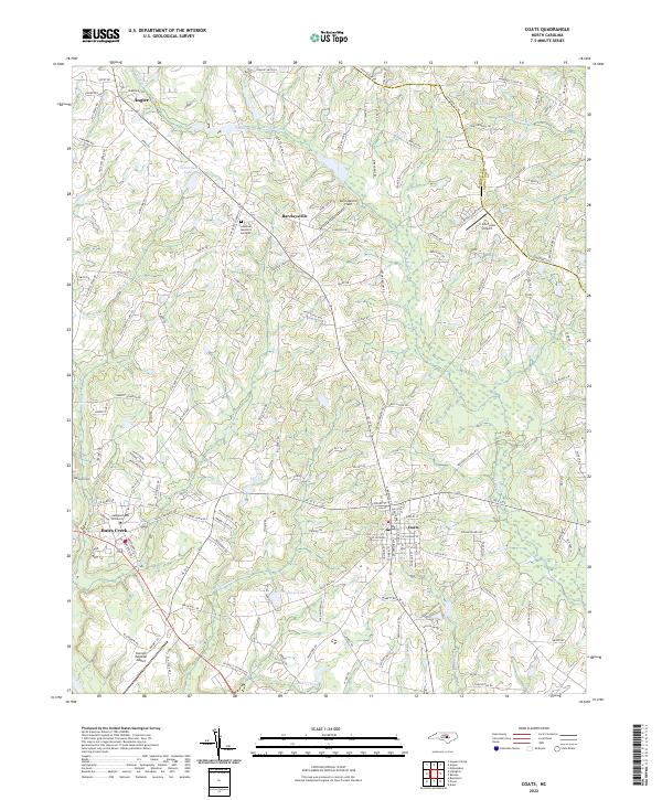 Coats, NC — USGS 7.5-minute topo (2022)