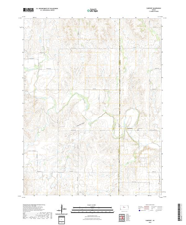 Fairport, KS — USGS 7.5-minute topo (2022)