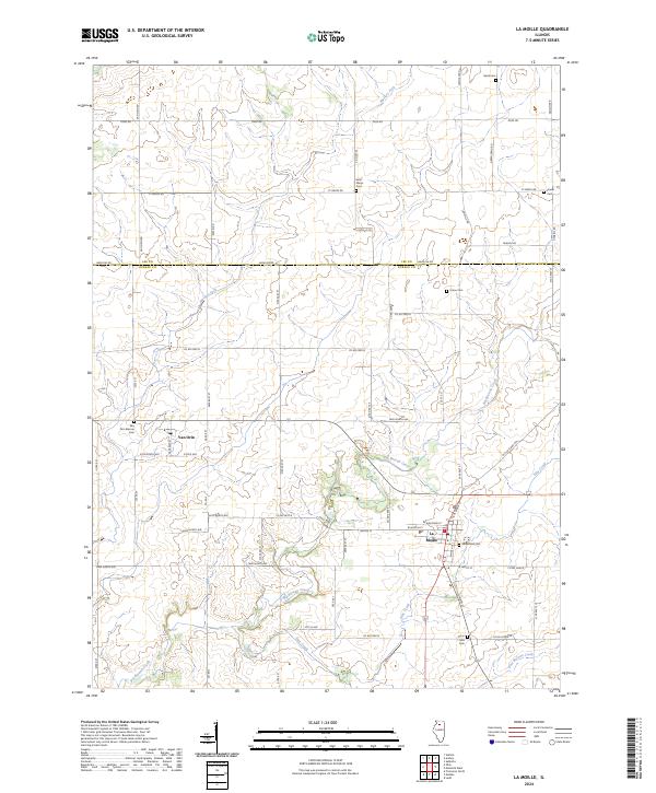 La Moille, IL — USGS 7.5-minute topo (2024)