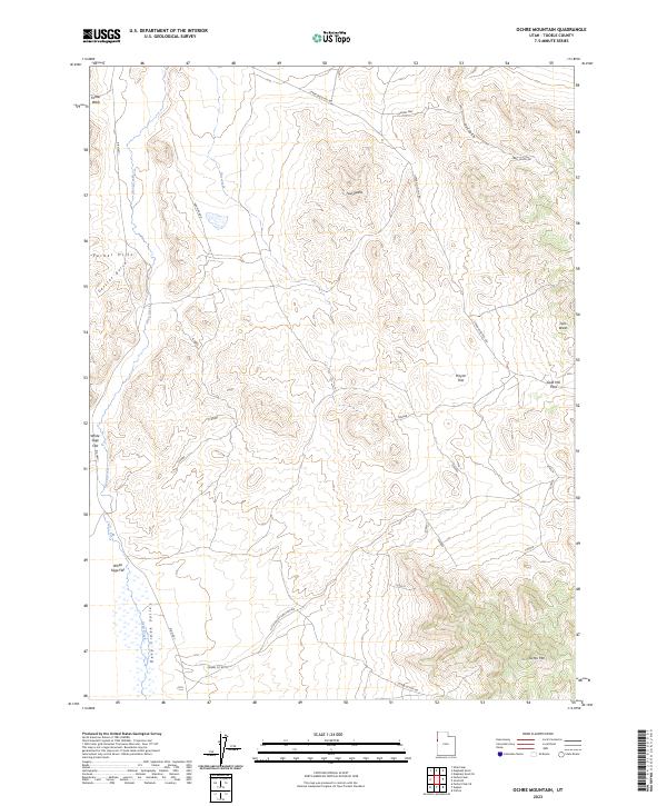 Ochre Mountain, UT — USGS 7.5-minute topo (2023)