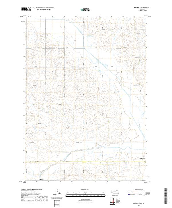 Wakefield SW, NE — USGS 7.5-minute topo (2021)